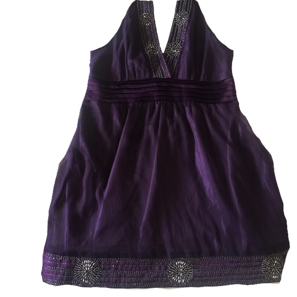 Marineblu Dresses & Skirts - Marineblu purple halter mini dress style D11461